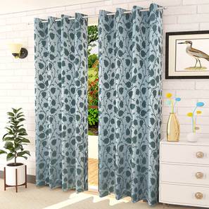Cotton Curtains Design Blue Cotton Room Darkening Door Curtain