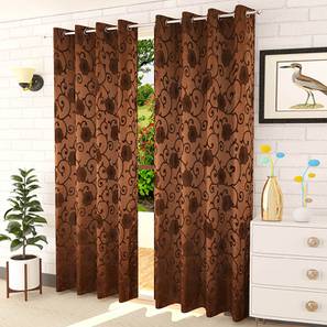 presto Brown Cotton Room Darkening Door Curtain-picture-17