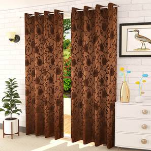 presto Brown Cotton Room Darkening Door Curtain-picture-16