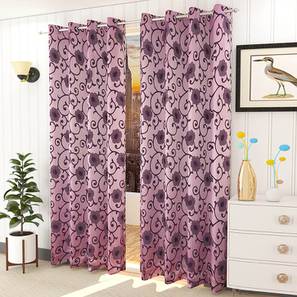 Pink Cotton Room Darkening Door Curtain-image-5