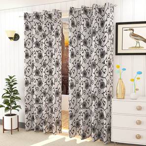 Grey Cotton Room Darkening Door Curtain-image-21