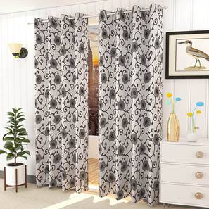 Grey Cotton Room Darkening Door Curtain-image-33
