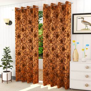presto Brown Cotton Room Darkening Door Curtain-picture-14