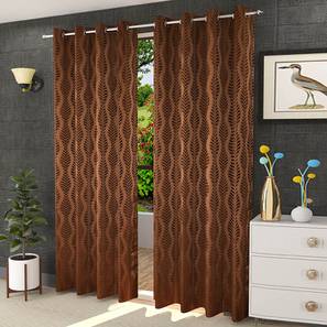 presto Brown Cotton Room Darkening Window Curtain-picture-15