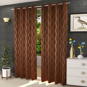 presto Brown Cotton Room Darkening Door Curtain-picture-13