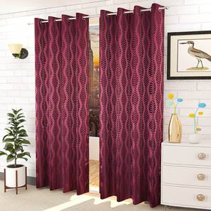 Purple Cotton Room Darkening Door Curtain-image-47