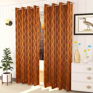 presto Brown Cotton Room Darkening Window Curtain-picture-18