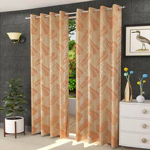 Orange Cotton Room Darkening Door Curtain-image-31