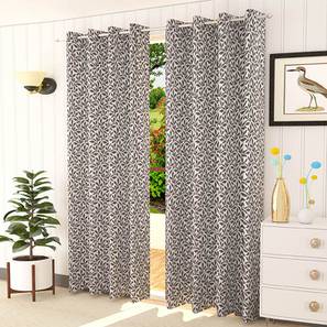 Grey Cotton Room Darkening Door Curtain-image-30