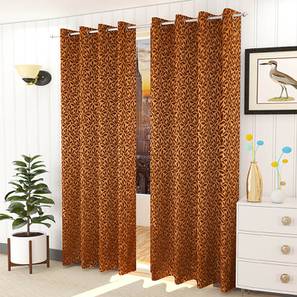 Brown Cotton Room Darkening Window Curtain-image-7