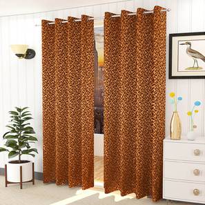 Brown Cotton Room Darkening Door Curtain-image-12