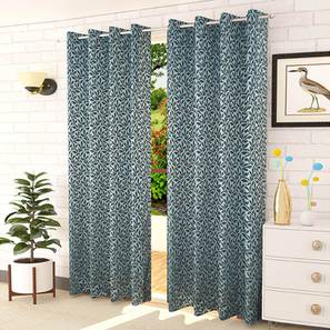 Blue Cotton Room Darkening Window Curtain-image-37
