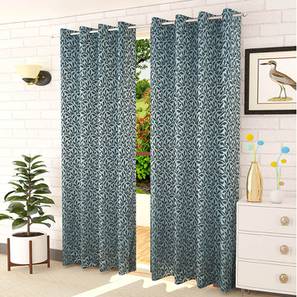 presto Blue Cotton Room Darkening Door Curtain-picture-12