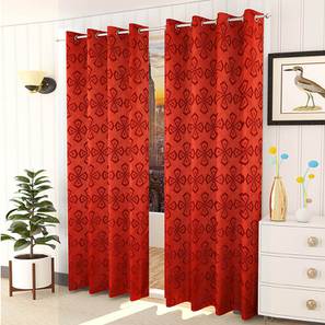 Cotton Curtains Design Red Cotton Room Darkening Door Curtain
