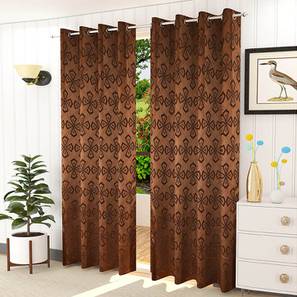 presto Brown Cotton Room Darkening Window Curtain-picture-17