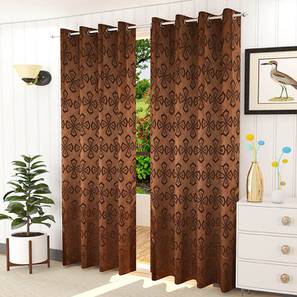 presto Brown Cotton Room Darkening Door Curtain-picture-10