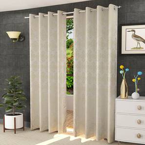 Cream Cotton Room Darkening Window Curtain
