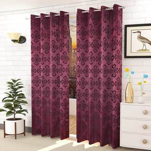presto Purple Cotton Room Darkening Window Curtain-picture-13