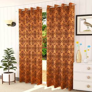 presto Brown Cotton Room Darkening Window Curtain-picture-14