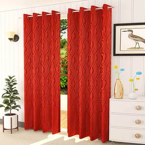 Cotton Curtains Design Red Cotton Room Darkening Window Curtain