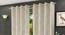 Layla Cream Color Floral Long Door Curtain - Set of 2 (Cream, Door Curtain Type, Eyelet Pleat) by Urban Ladder - Front View Design 1 - 682471