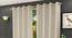 Nova Cream Color Abstract Long Door Curtain - Set of 2 (Cream, Eyelet Pleat, Long Door Curtain Type) by Urban Ladder - Front View Design 1 - 682475