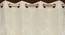 Xanthe Cream Color Geometric Window Curtain - Set of 2 (Cream, Eyelet Pleat) by Urban Ladder - Design 1 Side View - 682485