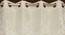 Layla Cream Color Floral Long Door Curtain - Set of 2 (Cream, Door Curtain Type, Eyelet Pleat) by Urban Ladder - Design 1 Side View - 682496