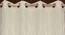 Nova Cream Color Abstract Long Door Curtain - Set of 2 (Cream, Eyelet Pleat, Long Door Curtain Type) by Urban Ladder - Design 1 Side View - 682504