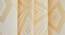 Xanthe Cream Color Geometric Window Curtain - Set of 2 (Cream, Eyelet Pleat) by Urban Ladder - Ground View Design 1 - 682524