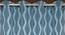 Lucy Blue Color Abstract Long Door Curtain - Set of 2 (Blue, Door Curtain Type, Eyelet Pleat) by Urban Ladder - Design 1 Side View - 682573