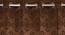 Orion Brown Color Geometric Long Door Curtain - Set of 2 (Brown, Eyelet Pleat, Long Door Curtain Type) by Urban Ladder - Design 1 Side View - 682626