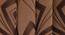 Orion Brown Color Geometric Long Door Curtain - Set of 2 (Brown, Eyelet Pleat, Long Door Curtain Type) by Urban Ladder - Ground View Design 1 - 682651