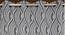 Oscar Grey Color Abstract Long Door Curtain - Set of 2 (Grey, Door Curtain Type, Eyelet Pleat) by Urban Ladder - Design 1 Side View - 682783
