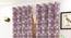 Phoebe Pink Color Geometric Window Curtain - Set of 2 (Pink, Eyelet Pleat) by Urban Ladder - Front View Design 1 - 682826