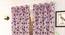 Sophia Pink Color Floral Long Door Curtain - Set of 2 (Pink, Door Curtain Type, Eyelet Pleat) by Urban Ladder - Front View Design 1 - 682833