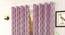 Hazel Pink Color Abstract Window Curtain - Set of 2 (Pink, Eyelet Pleat) by Urban Ladder - Front View Design 1 - 682881
