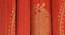 Khloe Maroon Color Abstract Long Door Curtain - Set of 2 (Door Curtain Type, Maroon, Eyelet Pleat) by Urban Ladder - Ground View Design 1 - 682887