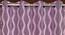Hazel Pink Color Abstract Window Curtain - Set of 2 (Pink, Eyelet Pleat) by Urban Ladder - Design 1 Side View - 682926