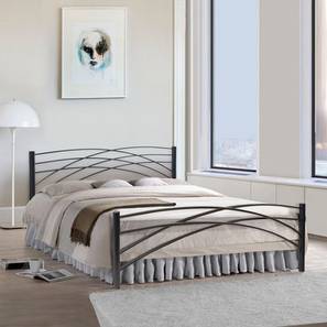 Queen Size Bed Design Bowrain Metal Queen Size Bed in Brass Finish