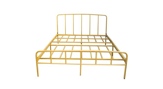 Pindora King Bed (Queen Bed Size, Brass Finish) by Urban Ladder - Cross View Design 1 - 683789