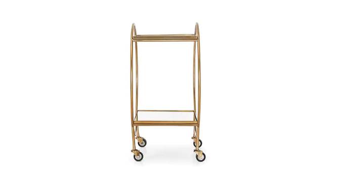 Roller Bar Trolley (Gold Finish) by Urban Ladder - Cross View Design 1 - 683796