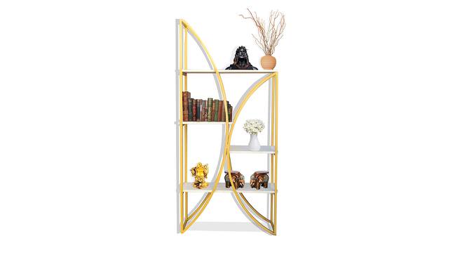 Crescent Bookshelf (Brass Finish) by Urban Ladder - Cross View Design 1 - 683803