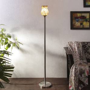 devansh Clay Multicolour Glass Floor Lamp with Steel Steel Base-picture-19