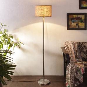 devansh Crystal Beige Natural Fiber Floor Lamp with Steel Steel Base-picture-18
