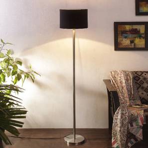 devansh Forest Black Fabric Floor Lamp with Steel Steel Base-picture-14