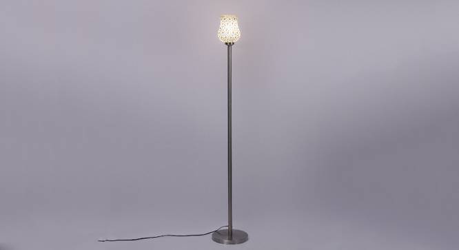 Pearl Multicolour Glass Floor Lamp with Steel Steel Base (Steel) by Urban Ladder - Design 1 Side View - 683990