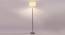 Flora Off White Fabric Floor Lamp with Steel Steel Base (Steel) by Urban Ladder - Design 1 Side View - 683997