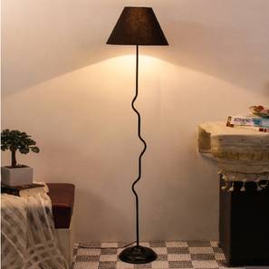 Nola Black Fabric Floor Lamp with Black Iron Base-image-42