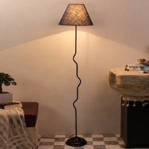 Anais Maroon Natural Fiber Floor Lamp with Black Iron Base-image-41